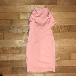 Zara coral pink mini dress